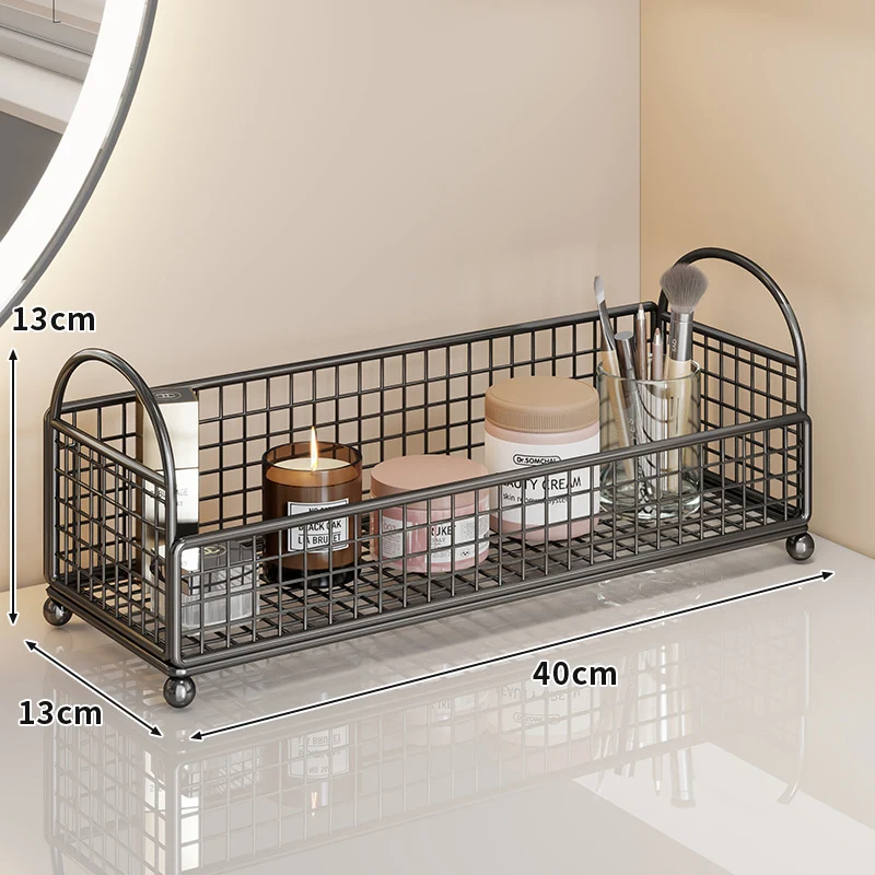Drei-Tier-Eck-Mesh-Metall-Badregal-Organizer