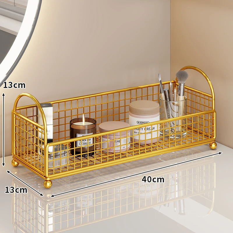 Drei-Tier-Eck-Mesh-Metall-Badregal-Organizer