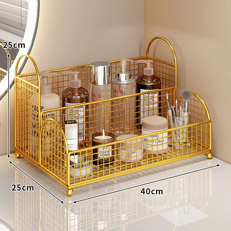 Drei-Tier-Eck-Mesh-Metall-Badregal-Organizer
