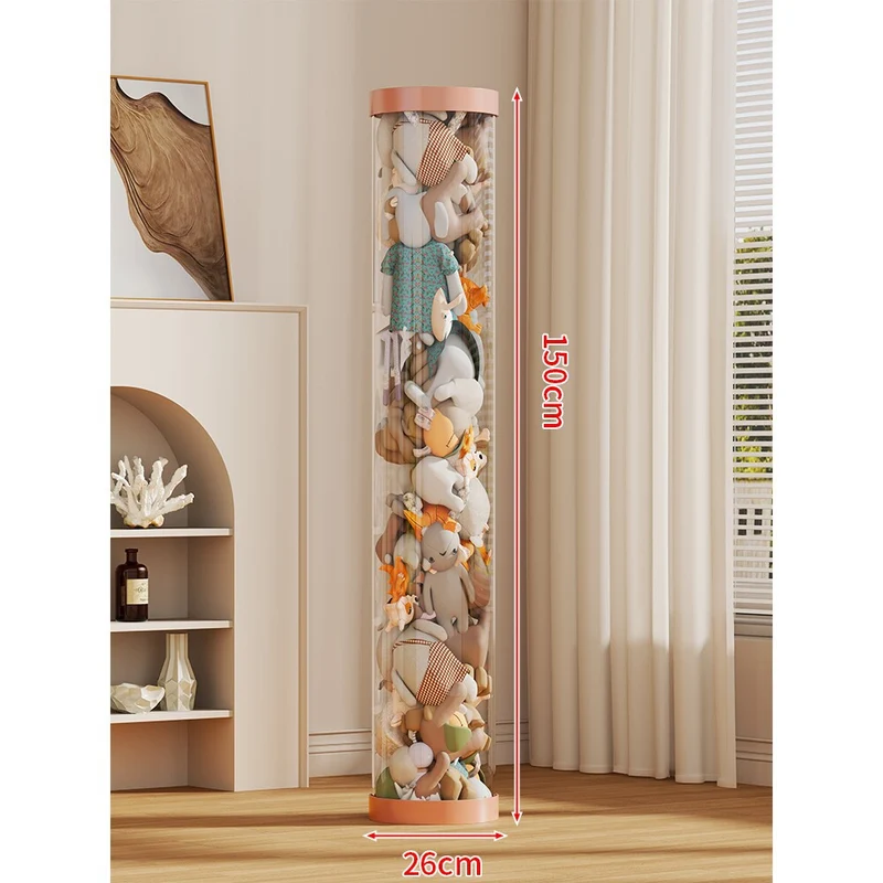 LED-beleuchteter transparenter Plüschspielzeug-Vitrine-Zylinder