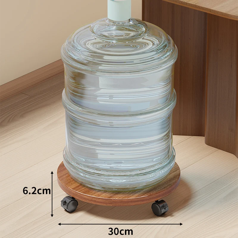 Rollende Holzflaschendolly mit glatten Schwenkrädern