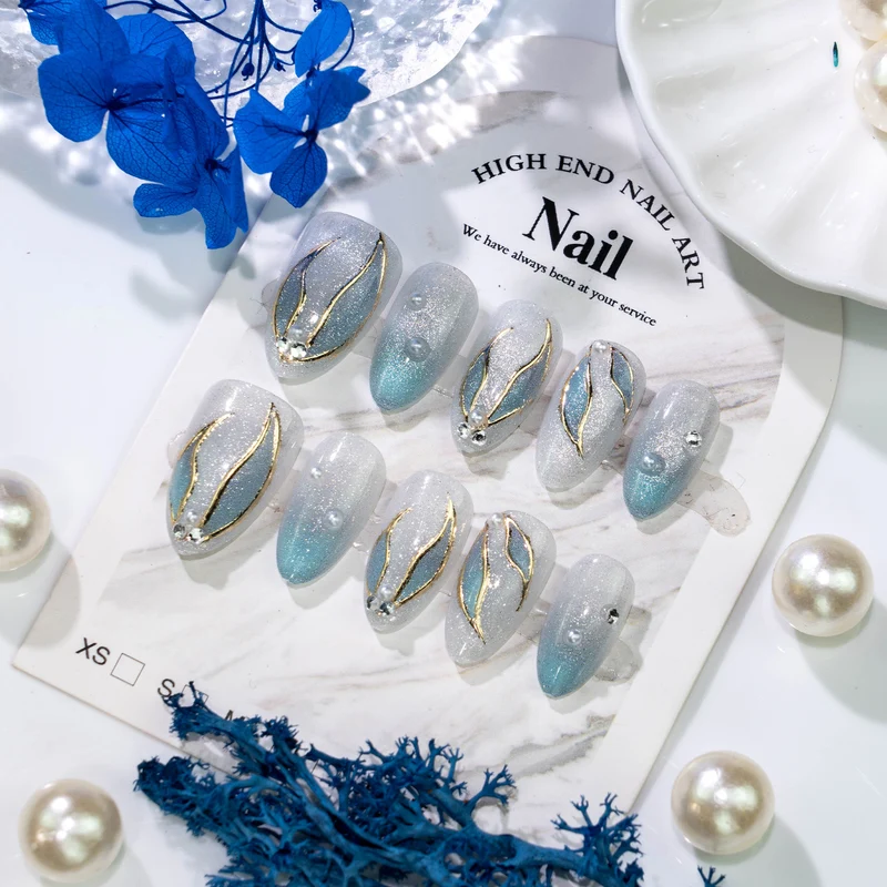 Premium Glitzer Ombre Drucknägel