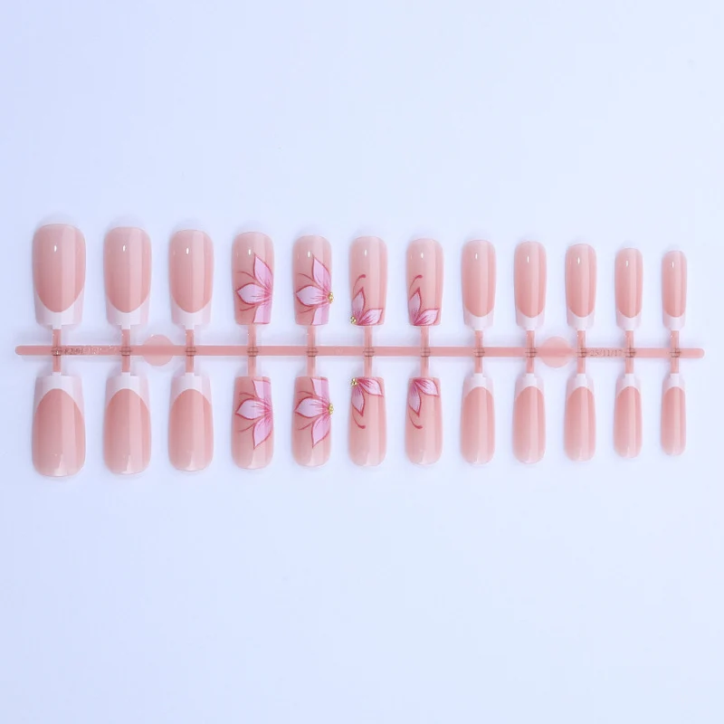 Premium Floral Press-On Nagelkunst Set