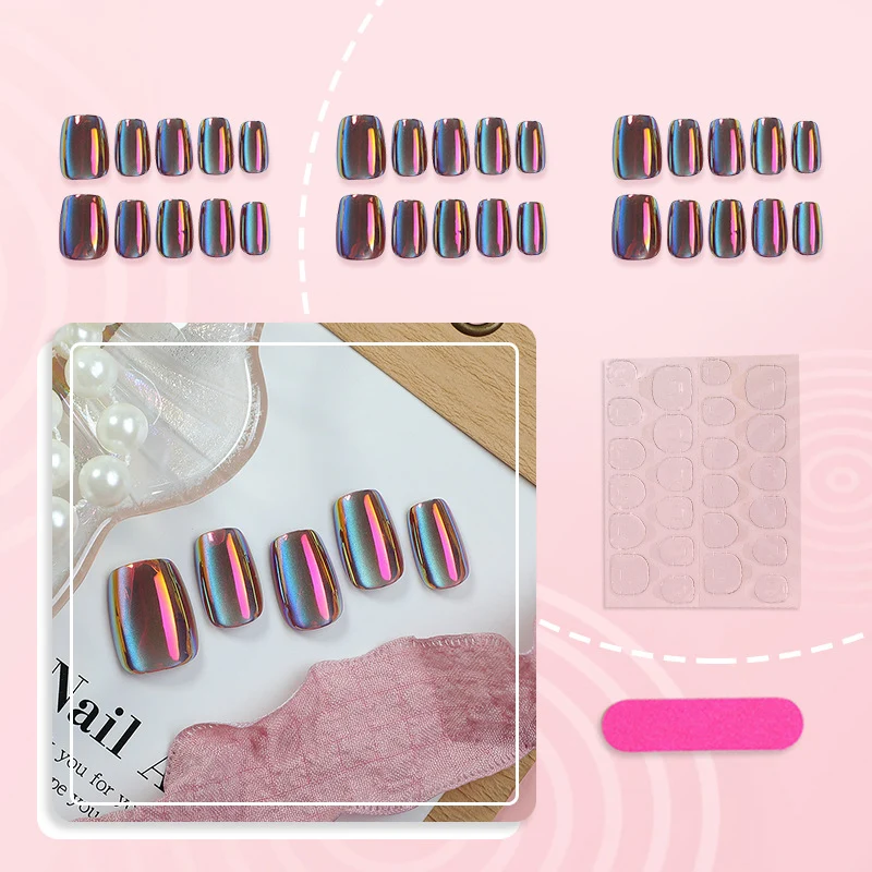 Iridescent Press-On Nagelset