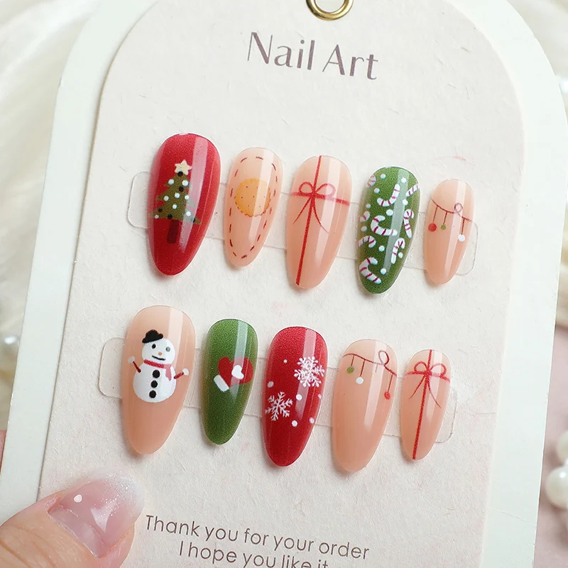 Urlaubsthema Press-On Nageldekorationen