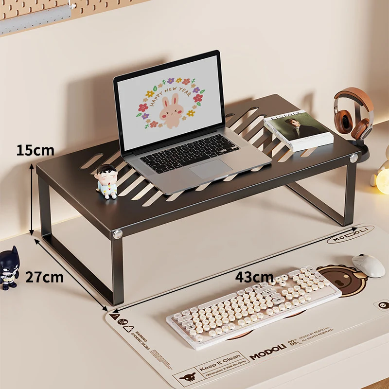 Ergonomischer belüfteter Metall-Laptop-Ständer mit Untertisch-Speicher