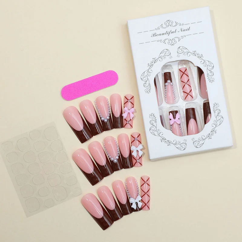Premium dekorative Press-On Nagel Set 1790738617