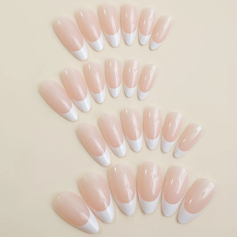 Französische Spitzen-Presse-Nageldesign-Set