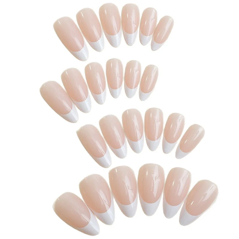 Französische Spitzen-Presse-Nageldesign-Set