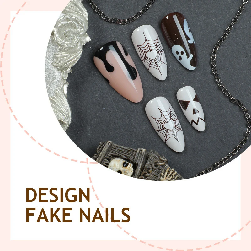 Urlaubs-inspiriertes Gothic-Nagelkunst-Set