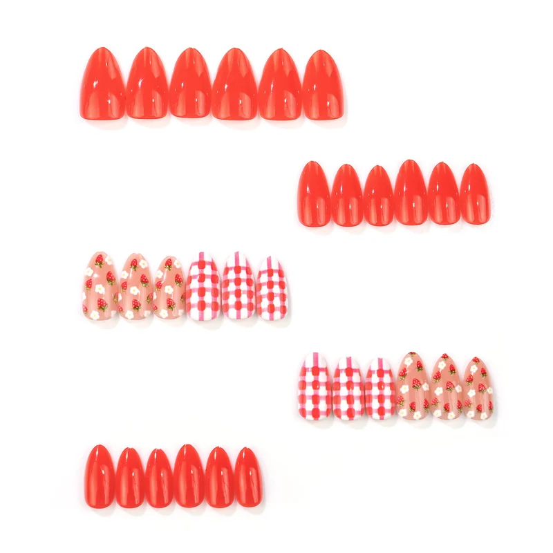 Themen Erdbeer Nail Art Set