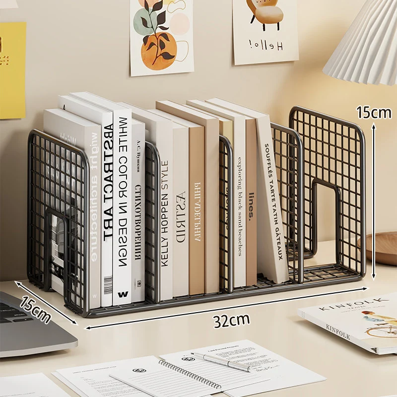 Mesh Wire Schreibtisch Buch Organizer Multi-Kompartiment Gitter Divider