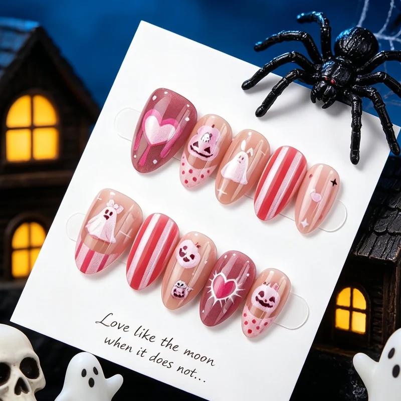 Themen Halloween Press-On Nagelkunstset