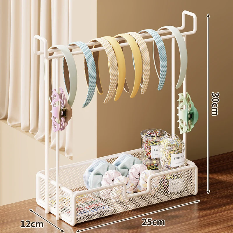 Haarband und Haarschmuck Organizer Ständer mit Mesh-Aufbewahrungsschale