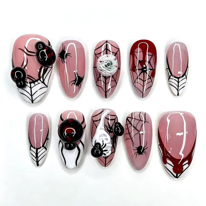 Spooky Halloween-Themen Press-On Nagelset