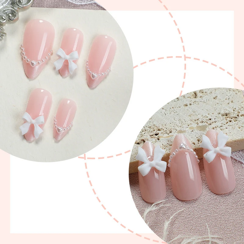 Elegantes Dekoratives Press-On Nagelset