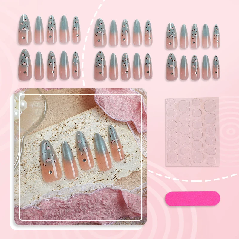 Elegante künstlerische Druck-Nagel-Set 1790738839