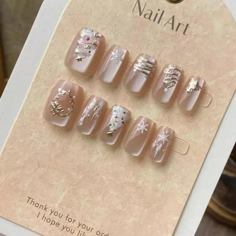 Elegantes Künstlerisches Press-On Nagelkunst Set