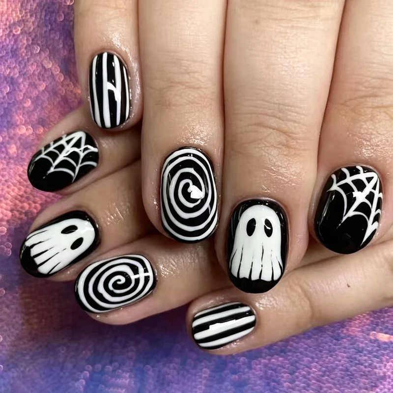 Halloween-Themen Hand Nail Art Set