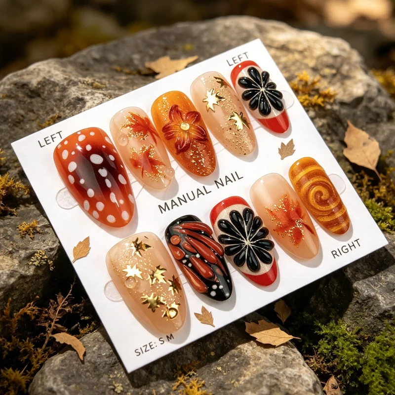 Manuelles dekoratives Nagelkunstset