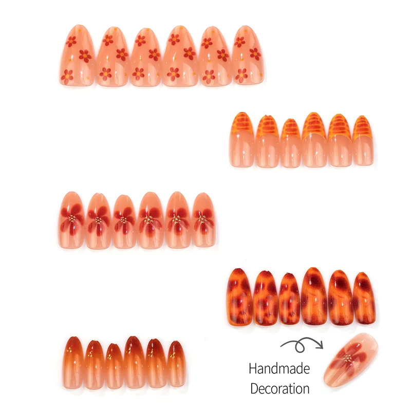 Blumen Kunst Press-On Nagelset