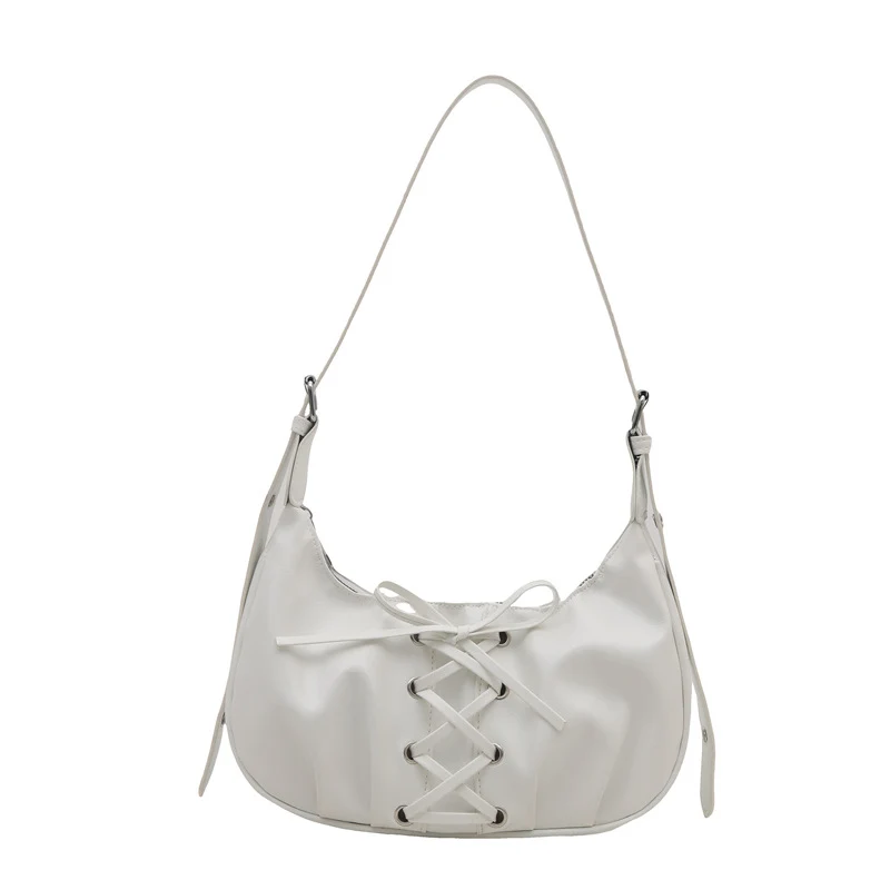 Stylische Schnür-Schultertasche