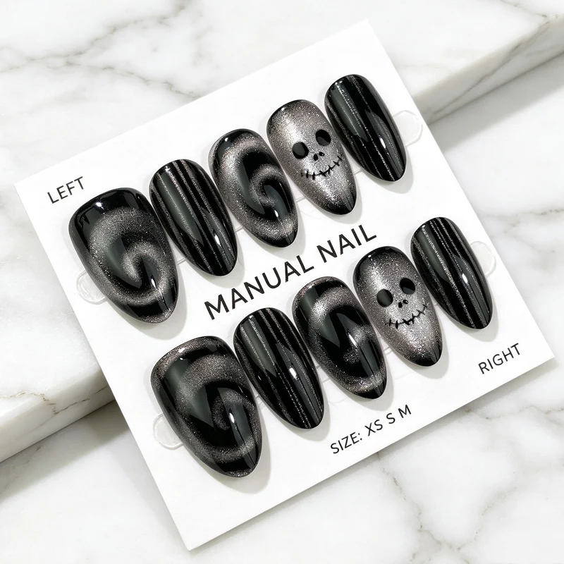 Gothic Themen Press-On Nagelkunst Set
