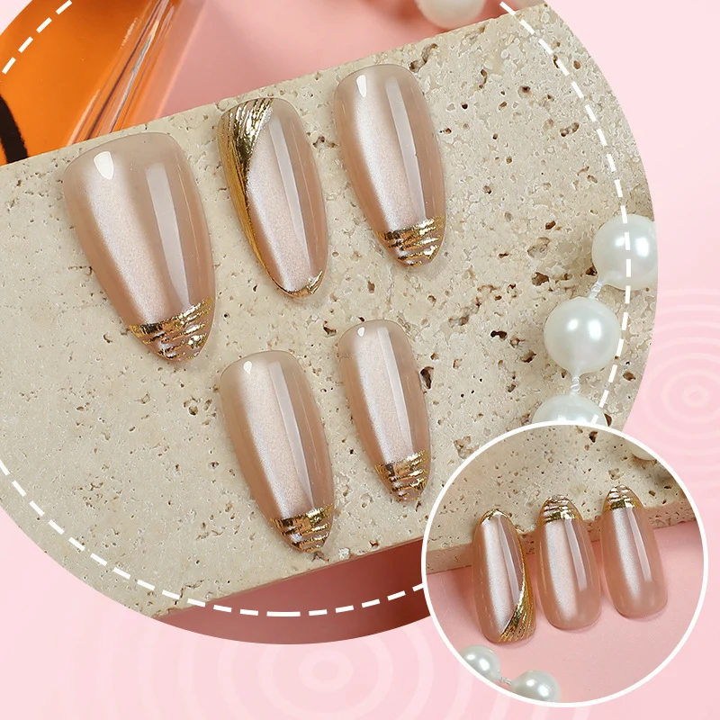 Luxuriöses Künstlerisches Press-On-Nagelset