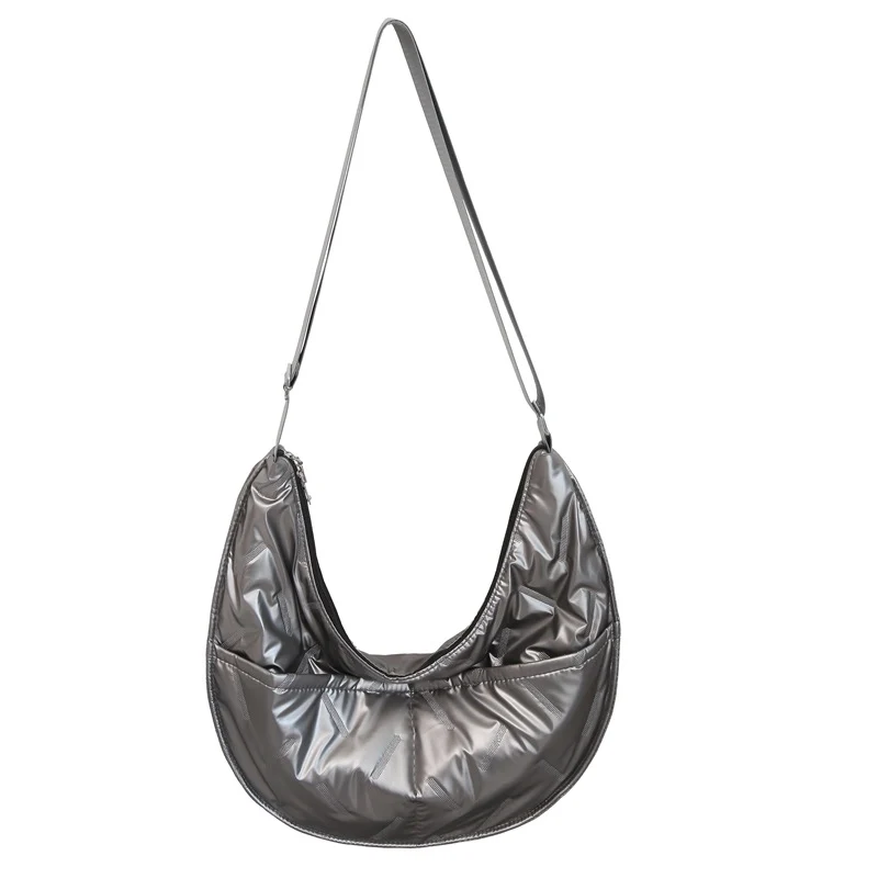 Lässige gepolsterte Schultertasche