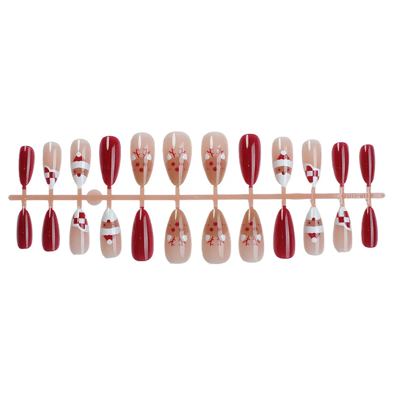 Festliches saisonales aufklebbares Nageldesign-Set