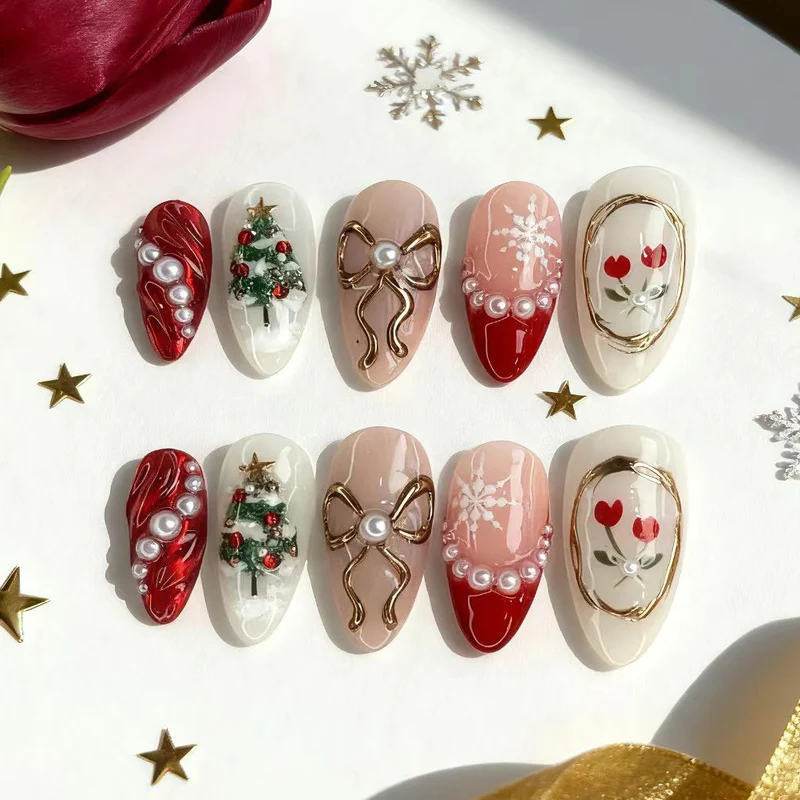 Festliches saisonales Nagelkunst-Set