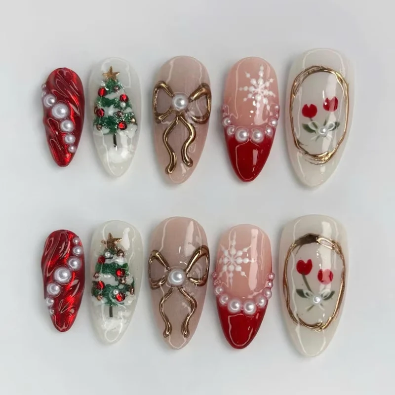 Festliches saisonales Nagelkunst-Set
