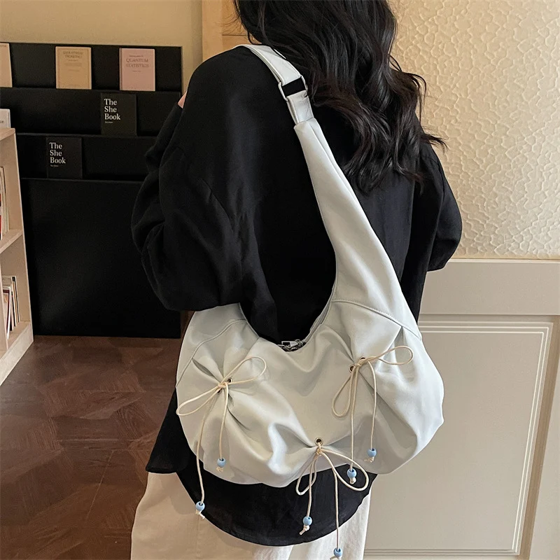 Modische weiche Stoff schlaffe Schultertasche