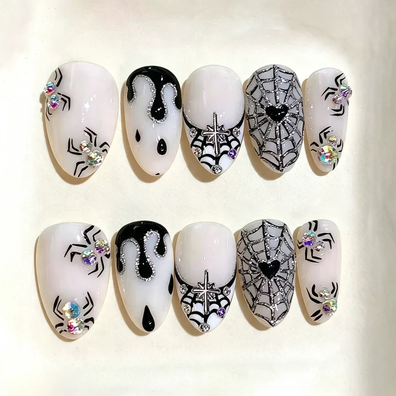 Gothic Spider Nagelkunst Set