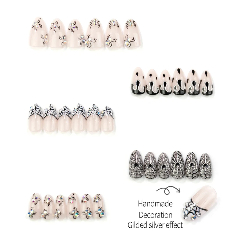 Gothic Spider Nagelkunst Set