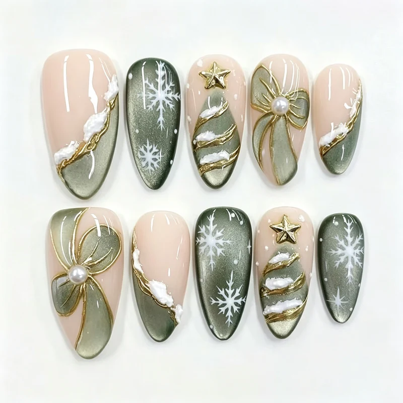 Festliche Nagelkunst Aufkleber