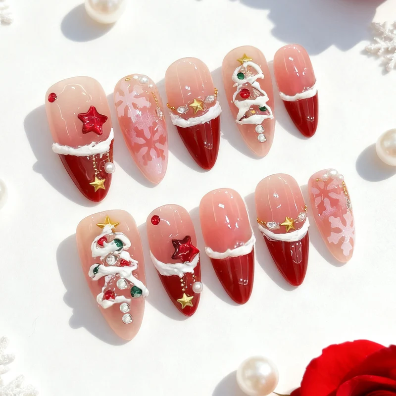 Festliches Urlaubs-Themen Press-On Nagelset 1790738548