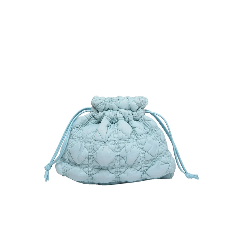 Gepolsterte Kordelzug-Handtasche