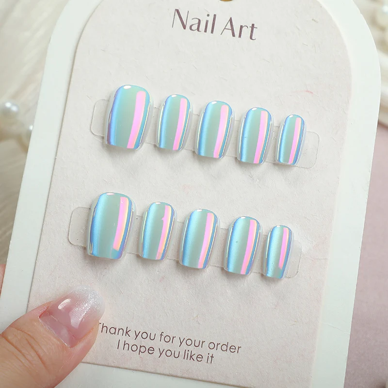 Glänzendes Multi-Dimensional Press-On Nagelset