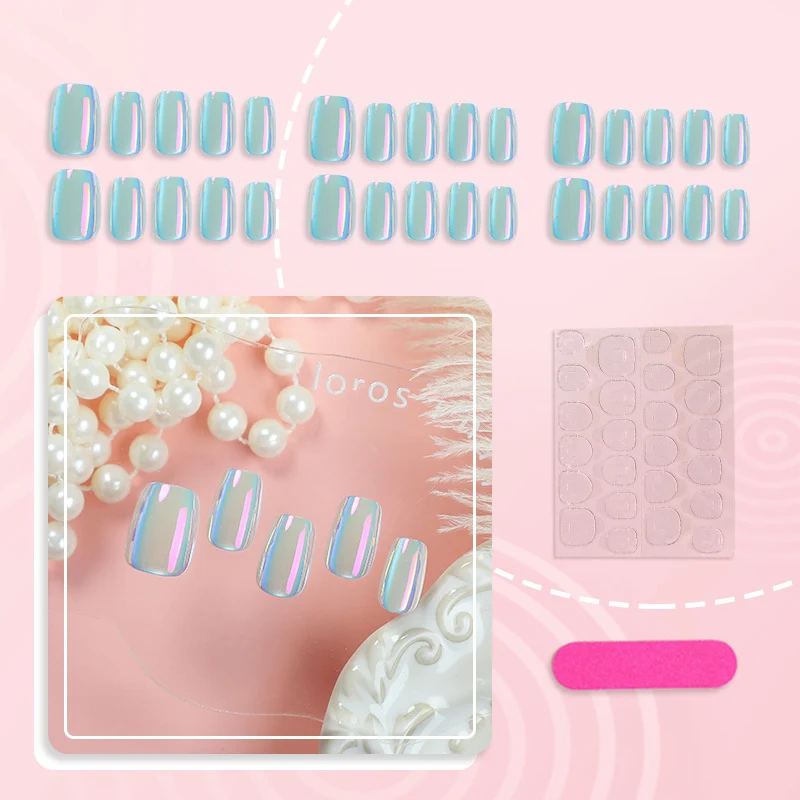 Glänzendes Multi-Dimensional Press-On Nagelset
