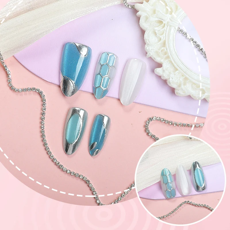 Elegante Metallic Press-On Nagelset