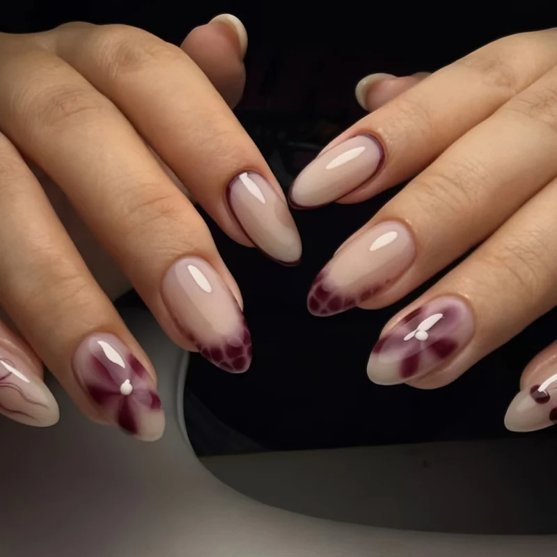 Elegante Gradient Press-On Nägel