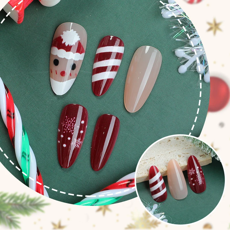 Festliches, urlaubsorientiertes Press-On-Nail-Art-Set 1790738334