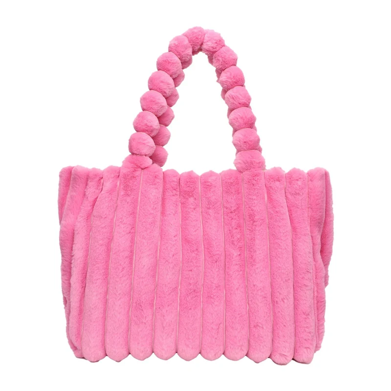 Plüsch Texturierte Handtasche