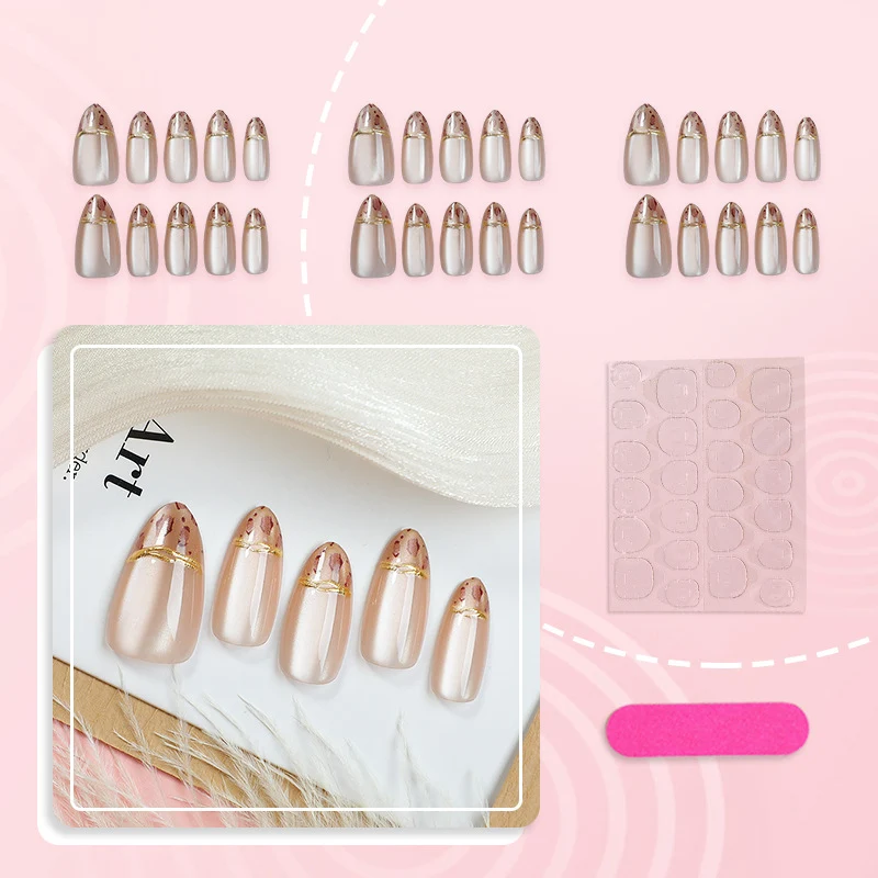 Elegantes Gel Press-On Nail Set