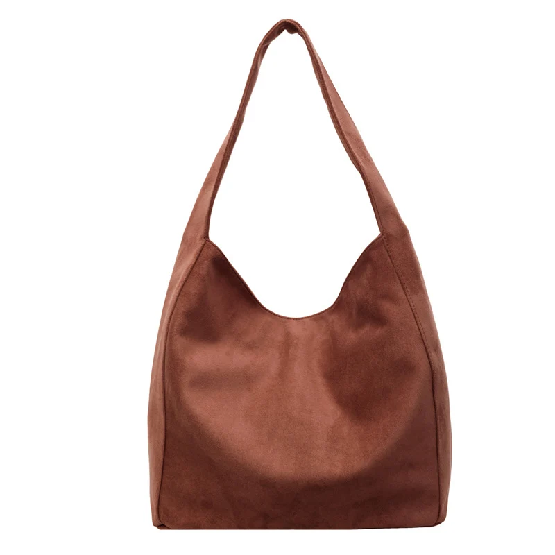 Weiches Wildleder Hobo Tote Bag