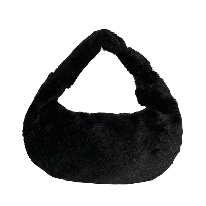 Weiche Plüsch Alltags-Handtasche