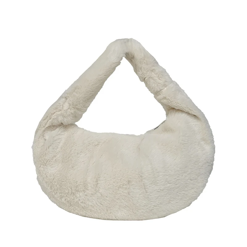 Weiche Plüsch Alltags-Handtasche