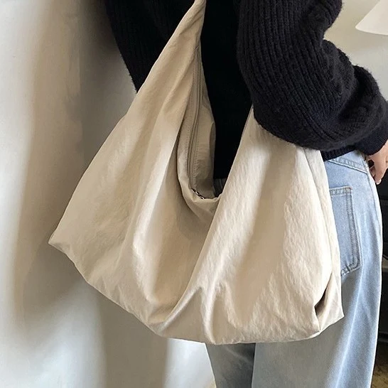 Weicher Stoff Lässiger Schultertasche