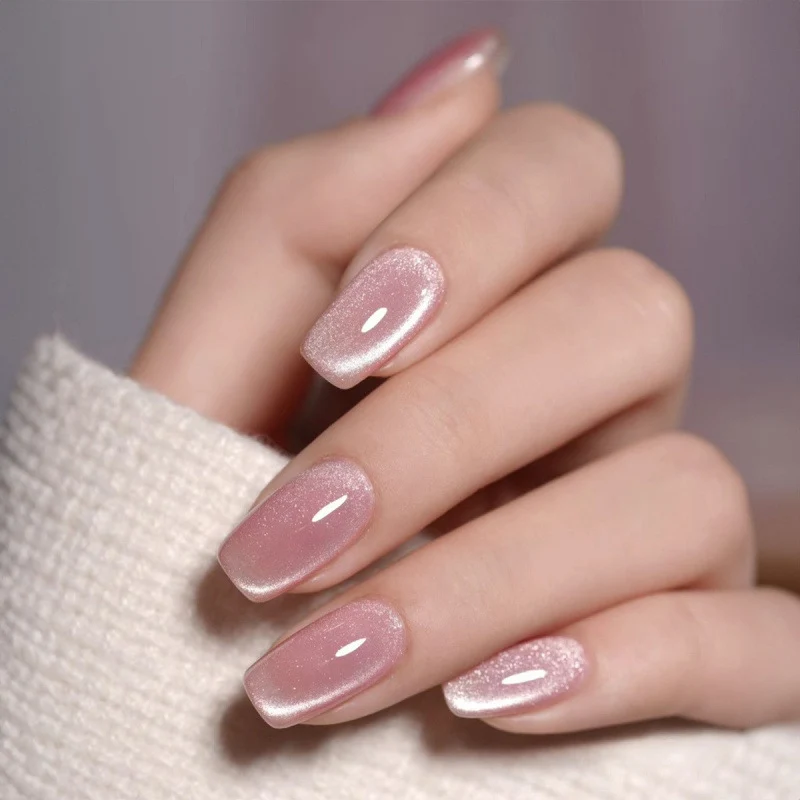 Elegantes Französisches Tipp Druck-On Nagelkunst Set